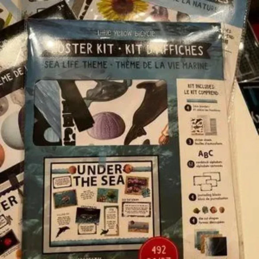 Poster Kits (5 Kits:  1 Space,  1 Sea Life,‎ and 3 Nature Themed  (new)